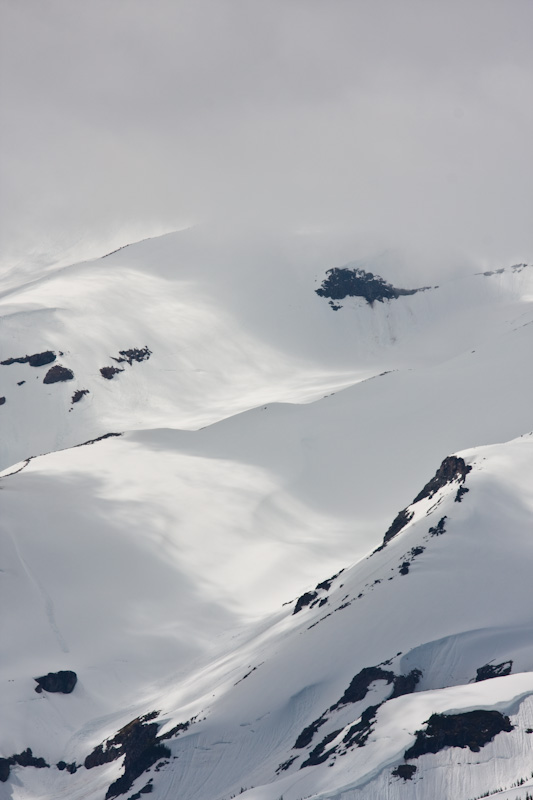 Light And Shadow On Snow